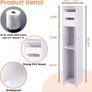 Toilet Paper Holder Stand, Toilet Storage  for Bathroom, Slim Corner Shelf for Small Space Image 5