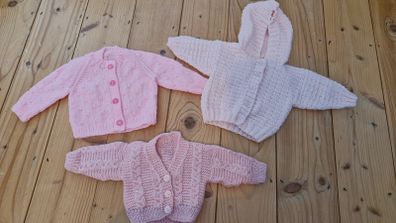 Handknit baby cardigans