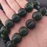 Antique African Melon Shape Green Glass Beads Necklace 20 inches Long Strands Image 6