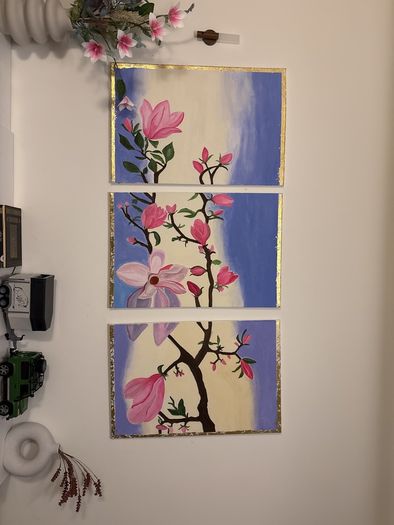 Hand painting on canvasses