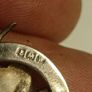 1907 Sterling Silver Horse Shoe and Shamrock Brooch Image 7