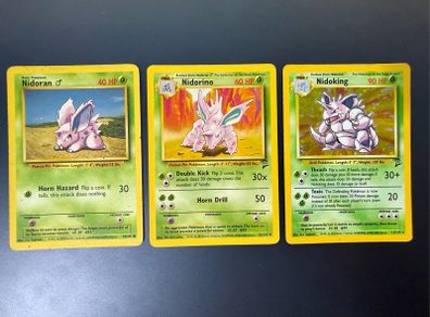 Pokemon - Nidoran, Nidorino & Nidoking