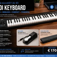 KORG microKEY Air 61 MIDI Keyboard Bundle