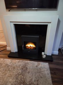 Fire place and electric fire insert with remote