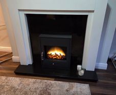 Fire place and electric fire insert with remote