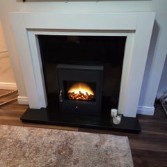 Fire place and electric fire insert with remote