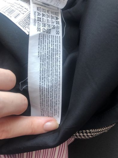 Mango suit grey and black checked dress - sz 10