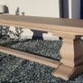 200cm Vintage Ash Dining Bench Like New Image 5