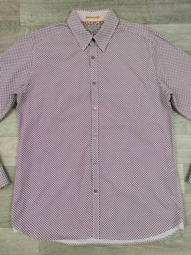 Ted Baker Button Down Patterned Shirt Mens Large