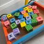 Push cart with blocks for baby toddler gift wooden toy Image 7