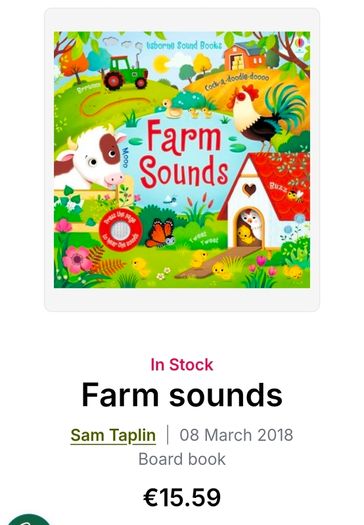 Usborne Farm Sounds by Sam Taplin