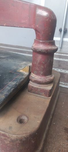 Antique Book  Press Metal and Bronze Solid highest quality working perfectly  Early 1900s  A3 size
