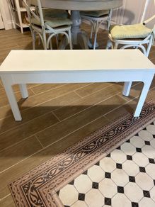 ikea white bench seat EKEDALEN