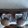Antique double ink well desk stand Image 7