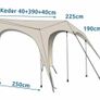 Caravan awning Sun Canopy Sun Sail  Motorhome anti  mould Image 6