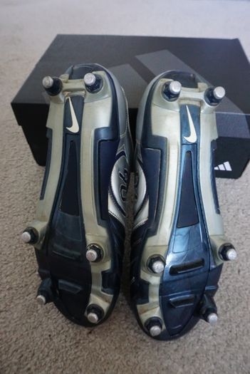 Football Boots Nike Air Zoom Total 90 III Navy/Silver (2004) Size 7.5UK SG