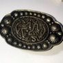 Pristine Vintage Ornate Silver Belt Buckle Image 8