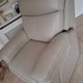 Harvey Norman Cream Italian Leather Almost New Recliner Image 6