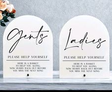 Wedding signs