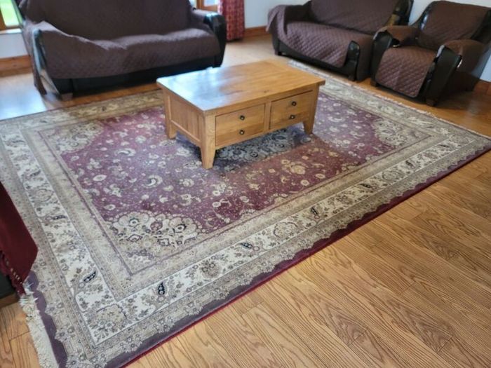 Large rug.