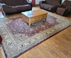 Large rug.