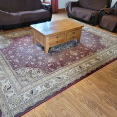 Large rug.