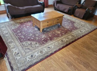 Large rug.