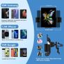 Dual Coils Fast Wireless Car Charger, LAMJAD 15W Smart Qi Car Mount Phone Holder for Air Vent&Dashboard, Compatible with Galaxy z Fold 5/4/3/2/13 Series/iPhone 8/X/11/12 Series/Pixel 6/Samsung S22 Ultra Image 10
