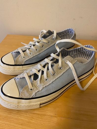 Converse sneakers trainers UK Size 6.5, EU 39.5, pale blue & grey, VGC