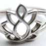 Vintage Lotus Sterling Silver 925 Ring (adjustable size) 2,72g Image 4
