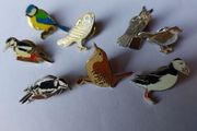 Eight Birds, Lapel Pin/Badges/Brooches