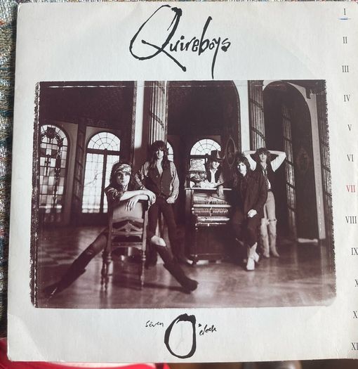 Quireboys 7 o clock picture sleeve vinyl record single in vg+ condition