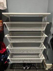 IKEA Boaxel basket storage.