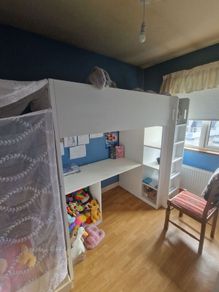 bunk bed/study desk