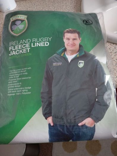 Ireland Rugby Six Nations 2013 fleece lined Jacket