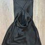 Zara black satin mini dress S Image 2