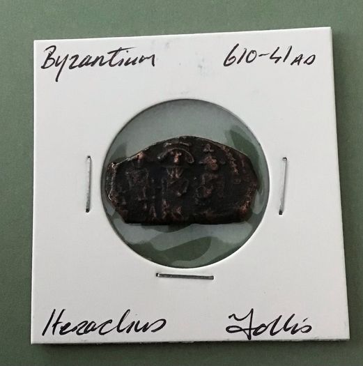 Byzantine Empire Emperor Heraclius 610 AD Follis