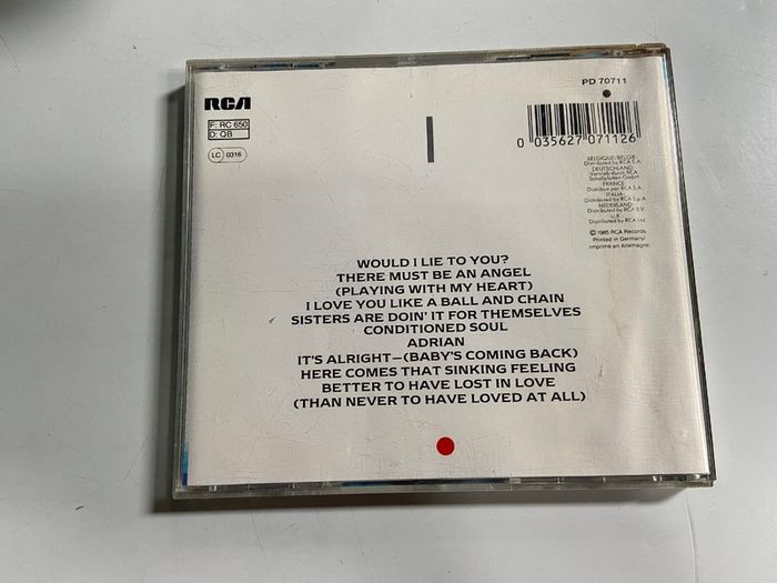 Eurythmics Be Yourself Tonight CD