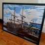 IKEA Jiskbo Frame with Tall Ship Print Image 3