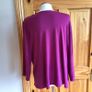 Savoir Ladies Plum Stretchy Sequin beaded top size 24 Includes postage Image 3