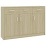 Sideboard Sonoma Oak 110x34x75 cm Chipboard Image 3