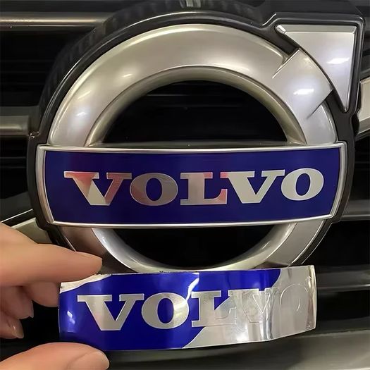 3D Car Grille Badge Sticker Front Grille Blue Black Letter Emblem Decals For XC90 S60 XC60 V70 S80 S40 V50 V40 V60 XC70 XC90