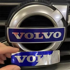 3D Car Grille Badge Sticker Front Grille Blue Black Letter Emblem Decals For XC90 S60 XC60 V70 S80 S40 V50 V40 V60 XC70 XC90