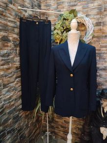 Vintage Betty Barclay Navy Power Business suit or Occasion size small