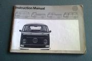 Instruction Manual Volkswagen Transporter August 1970 English language version