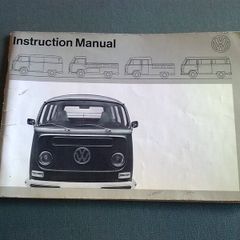 Instruction Manual Volkswagen Transporter August 1970 English language version
