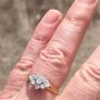 18 Carat Gold cluster diamond/engagement ring Image 3