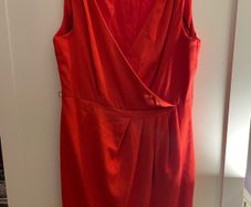 Red tulip dress