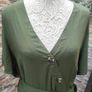 Khaki midi dress size 16-18 Postage included Image 6