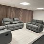 Holgate Manual Leather & Fabric Recliner Sofa Sets Image 3